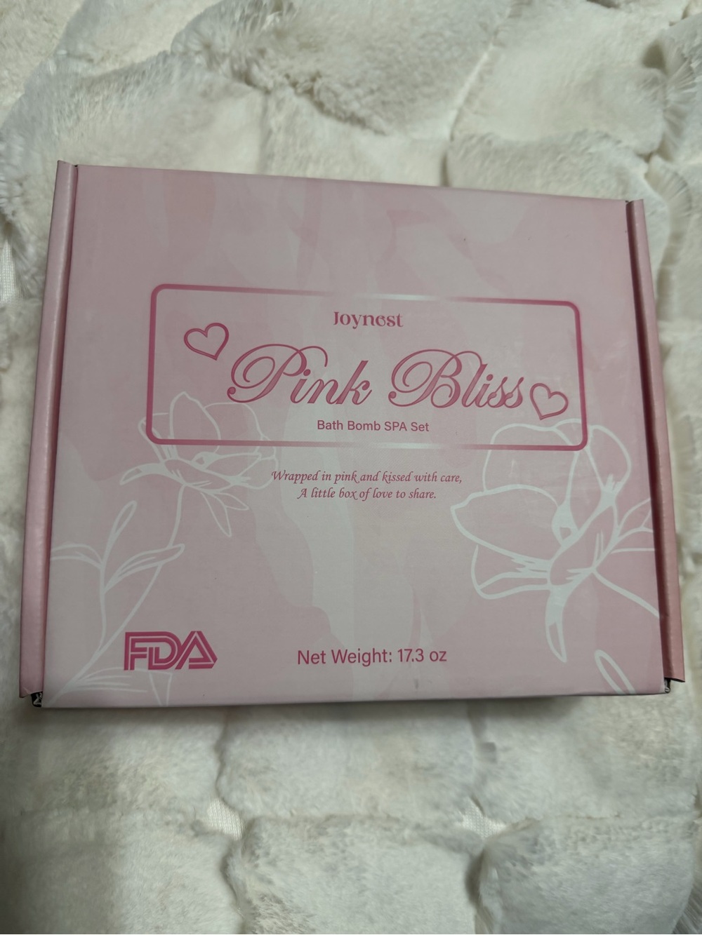 Pink Bath Bomb Gift Set — Relaxing Floral Soak 7pc. - Picture 5 of 6